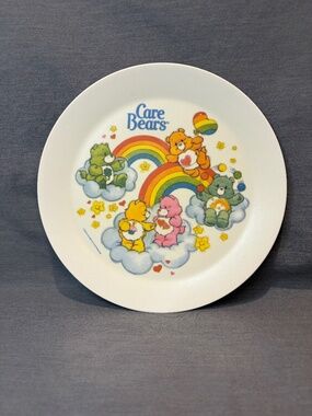 Vintage Care Bears Deka American Greetings 1983 Rainbows Melamine Plate